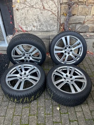 4 x 18" Rial Alufelgen 8x18H2 mit neuwertigen Winterreifen Dunlop 245/40 R18 97V - Bild 1 von 4