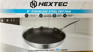 HEXTEC 8" Fry Pan Stainless Steel Non-Stick Frying Pan NEW IN BOX - Picture 1 of 10