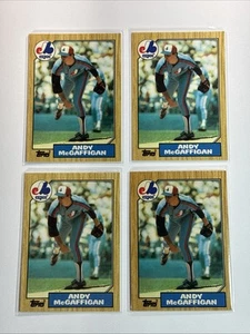 Lote Topps Tiffany 1987 #742 - Exposiciones de Montreal - Andy McGaffigan - Imagen 1 de 3