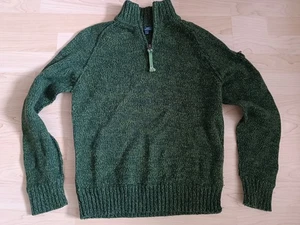 Oviesse Pullover Wool Sweater Size 134 8-9 J. Top Green - Picture 1 of 6