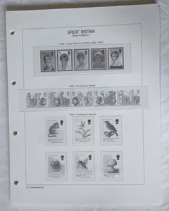 GREAT BRITAIN 1998-03 ROYAL MAIL ILLUSTRATED & HINGELESS RING STAMP ALBUM PAGES - Picture 1 of 2