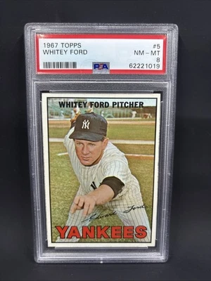 Topps 1967 - Whitey Ford #5 PSA 8 Foto 1 de 2