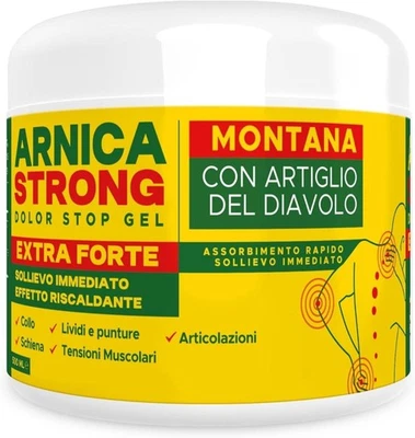 Arnica gel Forte - Arnica Per Cavalli Uso Umano 99% e Artiglio Del Diavolo forte - Immagine 1 di 4