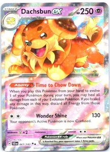 #067/142 Dachsbun ex SV07: Stellar Crown Holo - Picture 1 of 2