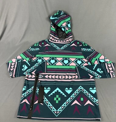 Greyson Cokato Golf Hoodie Pullover Ghostwolf Print Large Multicolor MSRP $198 - Image 1 of 4