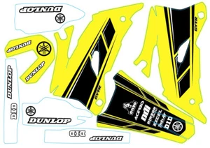 Retro Yellow Yamaha Graphic YZ250F YZ450F 2006 2007 2008 2009 - Picture 1 of 2