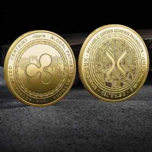Ripple XRP BTC Physical Collectible Coin - UK STOCK - Picture 1 of 17