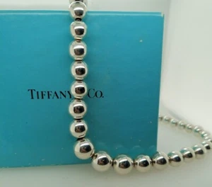 Tiffany & Co. Sterlingsilber abgestufte Perlenkette ca. "16" - Bild 1 von 6