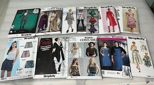 11 Vintage Simplicity Sewing Patterns Apron Costumes Corsets Skirts Dresses - Picture 1 of 12