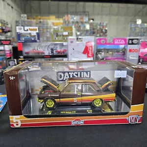 2024 M2 Machines 1970 Datsun 510 #5 Gold CHASE 1:24 Scale Brown R122 - Picture 1 of 6