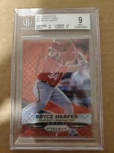 2015 Panini Prizm Bryce Harper Red Power /125 BGS 9 NATIONALS !!! - Picture 1 of 2
