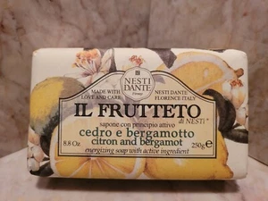 Barra de jabón con aroma a limón y bergamota Nesti Dante 8,8 oz Florencia Italia - Imagen 1 de 4