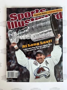 June 18 2001 Sports Illustrated Ray Bourque Avalanche Stanley Cup Champ No Label - Picture 1 of 2