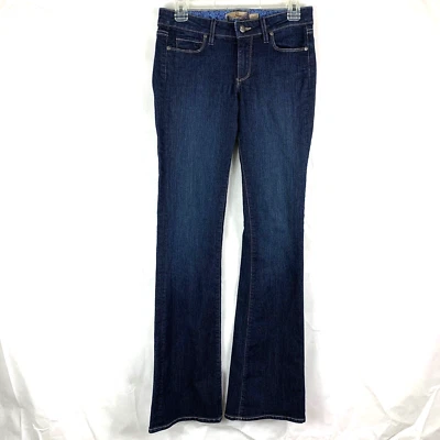 Paige Skyline Womens Jeans Size 28 Blue Dark Wash Bootcut Denim Cotton Casual - Image 1 of 4