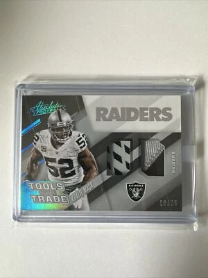 2017 Panini Absolute Tools of the Trade Double /25 Khalil Mack #10 SSP - Image 1 of 2