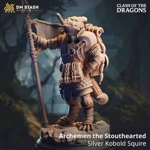 Male Kobold Fighter, Archmen The Stouthearted Squire - 32mm Scale - DM Stash - Picture 1 of 1