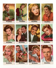 1953 Knäbchen Beliebte Filmstars Film Star Chocolate Cards, Lot of 12 #2