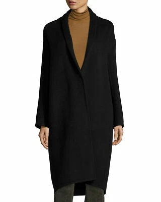 W210 NWT VINCE HIGH COLLAR V NECK WOOL BLEND WOMEN COAT XS, S, L in NAVY $695 - Image 1 of 3
