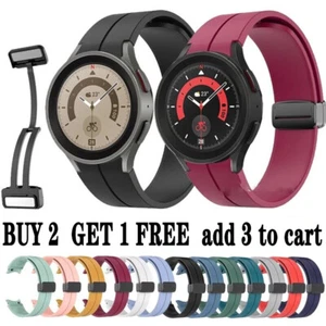 Magnetic Silicone Band Strap Fr Samsung Galaxy Watch 7 6 5 4 40 44mm Pro Classic - Picture 1 of 26