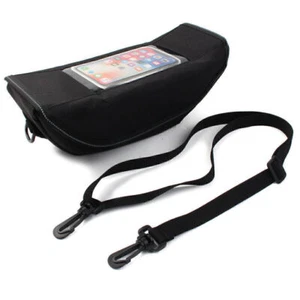 Motorcycle Handlebar Travel Storage Bag Bike Saddlebag Waterproof Fit HONDA Blk - Picture 1 of 10