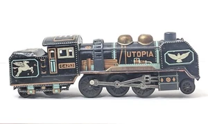 Vintage Japanese Metal/Tin Train Utopia Pegasus C4253 *Rare *Vintage Art - Picture 1 of 20