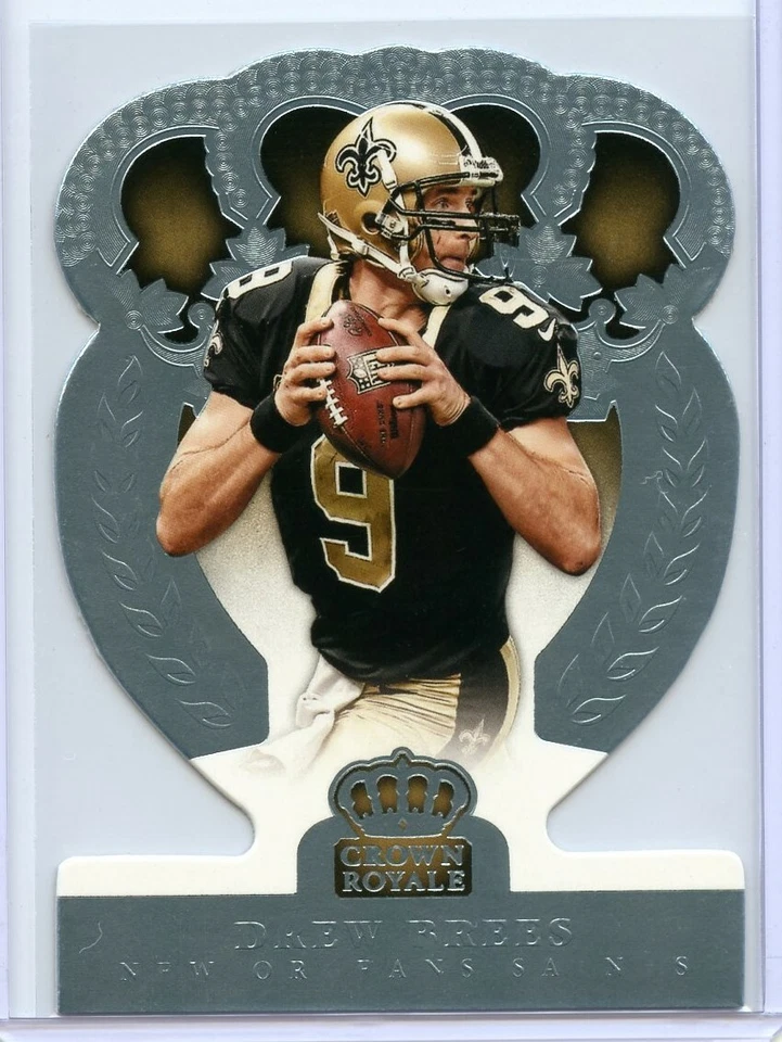 DREW BREES 2014 PANINI CROWN ROYALE PLATINUM DIE-CUT /5 💎 🔥 SAINTS HOF - Image 1 of 1