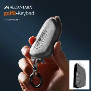 Alcantara Car Key Cover Shell For Volkswagen Golf 8 ID3/ID4/ID6 Teramont Viloran - Picture 1 of 18