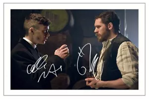 CILLIAN MURPHY & TOM HARDY SIGNED PHOTO PRINT AUTOGRAPH PEAKY BLINDERS - Picture 1 of 1