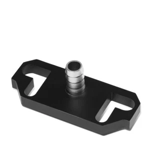 Honda Acura Fuel Pressure Regulator Adapter Connector Aluminum Black Barbed - Picture 1 of 8