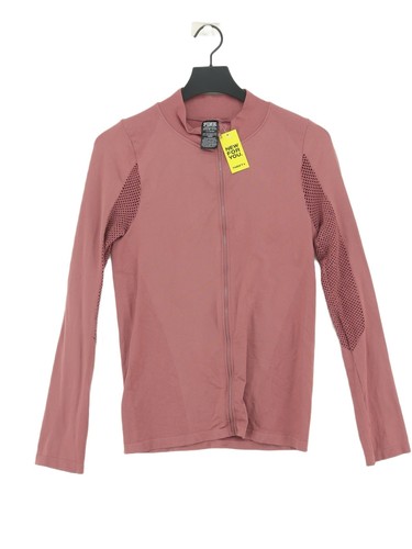 UNDERCOVER Felpa donna Victoria's Secret rosa con cappuccio L viola poliammide con elastan full zip