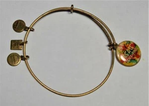 Vintage 2014 Alex & Ani Goldfarbig Lang Charm Seelenfrieden Erweiterbares - Bild 1 von 2