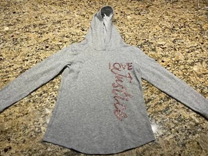 Awesome! Girls Size Medium - Size 10 - Hooded Fleece Lined (Thin) Sweatshirt! - Picture 1 of 9