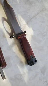 Chinese red bayonet with scabbard AND metal clip - Picture 1 of 16