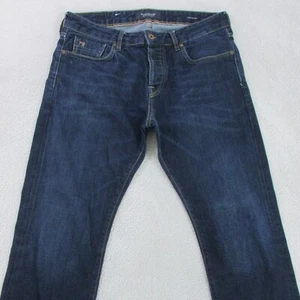 Scotch & Soda Jeans Mens W33 L32 Dark Blue Slim Button Fly Ralston - Picture 1 of 10