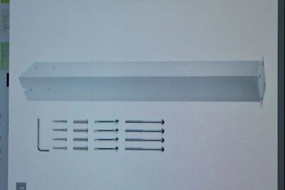 Vevor Mailbox Post 43" kit revestido a pó branco suporte alto montagem em superfície de aço - Imagem 1 de 4