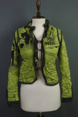 Chaqueta Blazer ELISA CAVALETTI Club Verde Estampado Cierre Foto 1 de 4