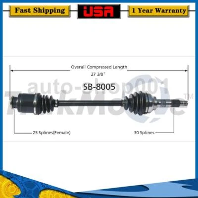 Junta de eje CV delantera izquierda para Subaru GL-10 tracción delantera 1,8 L 1989 1988 1987 1986 1985 Foto 1 de 2