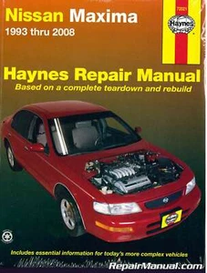 Nissan Maxima 1993-2008 Haynes Auto Repair Manual : H72021 - Picture 1 of 1