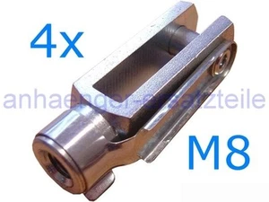 4 * Cabeza de horquilla M8 * 32 mm con perno de seguridad para cables de freno, articulación de horquilla - Imagen 1 de 1