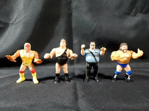 1990 Titan Sports Wrestling Figures, lot of 4 Cover