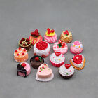 14Pc 1:12 Scale Dollhouse Miniatures Fruit Cake Mini Food Bakery Store Decorate