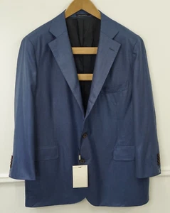 Blazer La Spalla Azul De Lana EThomas Para Hombre Talla 98 EU50L UK/US40L - Imagen 1 de 8