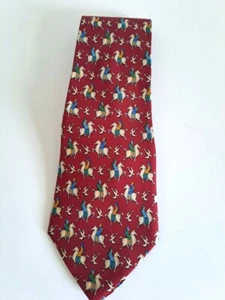 SALVATORE FERRAGAMO Krawatte mit außergewöhnlichem Muster, gebraucht - Bild 1 von 3