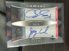  2005-06 Upper Deck Trilogy DuoMarks AUTO Charlie Villanueva/75/Joey Graham!