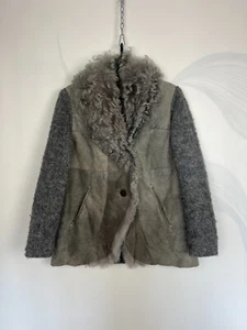 Gimo’s Sheepskin Wool Coat Jacket Size ~M-L Wmns - Picture 1 of 9