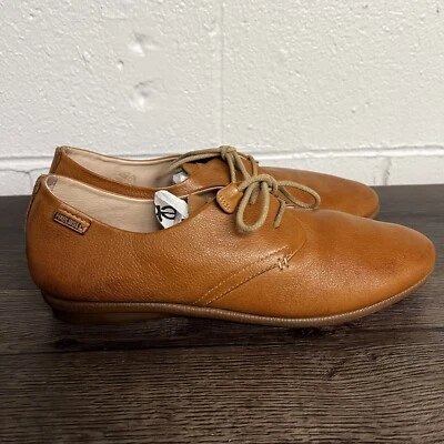 Pikolinos CALABRIA Womens Size 10.5/ 11 Plain lace-up shoes SCARLET Orange Flat - Image 1 of 4