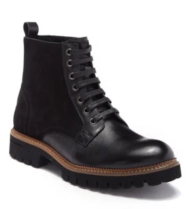 $300 Designer ZANZARA Mens Water Resistant Lugged Military Lace Ankle Boot 13 - Picture 1 of 8
