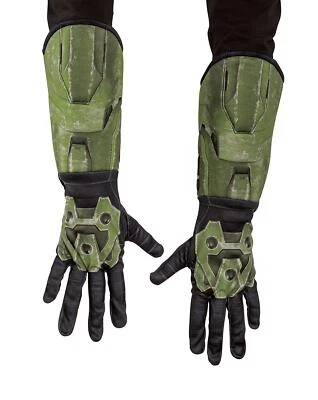 Guantes Niños Master Chief Halo Infinite Verde Negro Disfraz Accesorio Foto 1 de 2