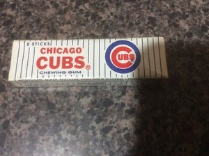 VINTAGE COLLECTIBLE CHICAGO CUBS BASEBALL CHEWING GUM NEW PKG OFFICIALLY LICENSE
