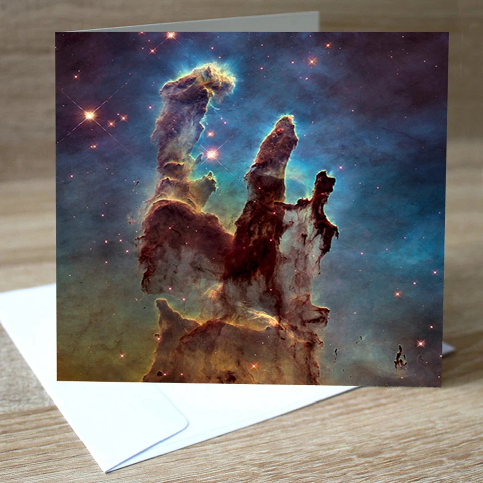 Space Art Greeting Card - Pillars of Creation - Birthday, Xmas, Fathers Day Card - Image 1 of 4